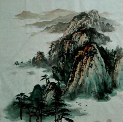 王英勇日记-画两幅斗方晒一晒，王英勇【图1】