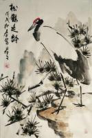 艺术家田君才日记:国画《池有肥鱼》《松鹤延龄》，田君才【图1】