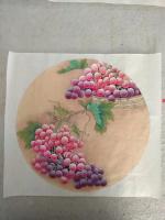 艺术家胡记领日记:现货工笔，小品圆扇内圆直径40cm，胡记领【图4】