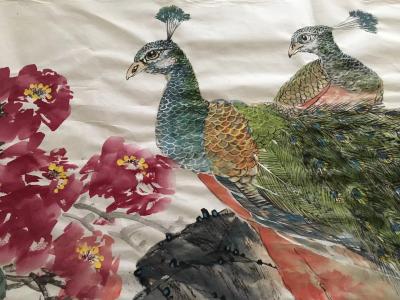 叶仲桥日记-站了八个钟，富贵祥和一段基本画完，感觉还可以，继续努力！叶仲桥【图3】