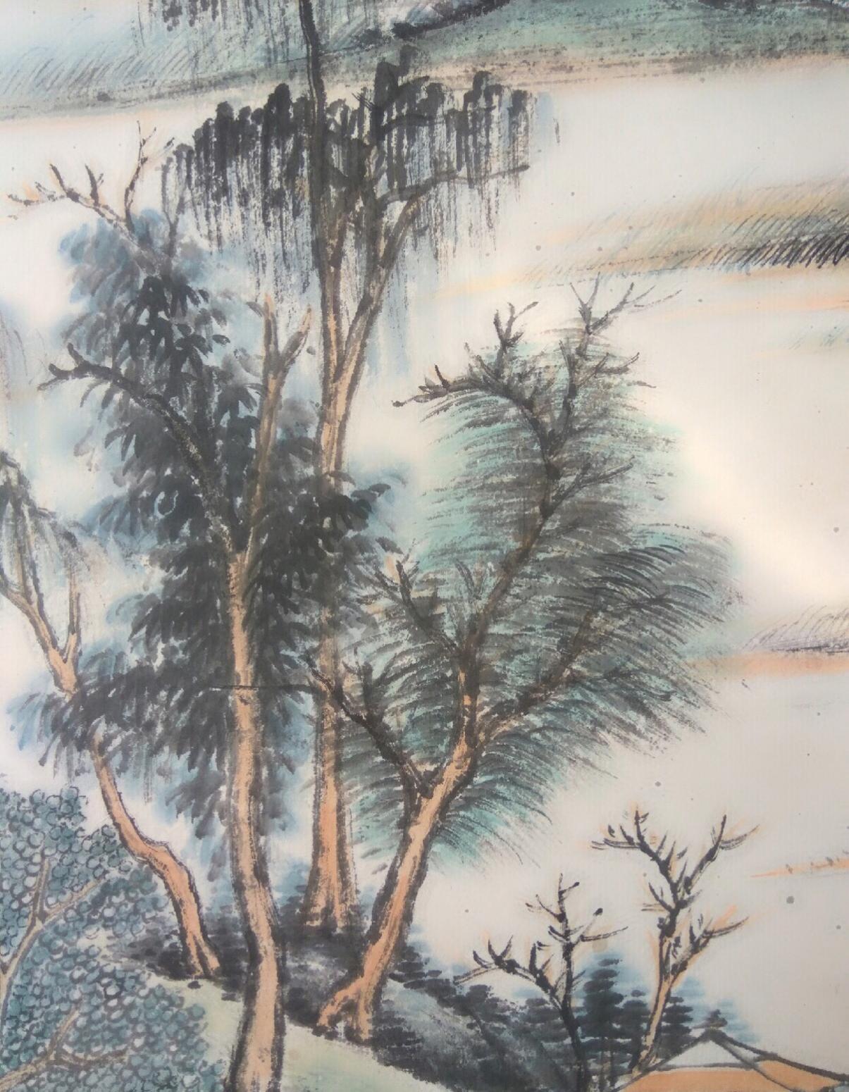 13728042745国画作品《吴湖帆精品山水立轴》【图2】