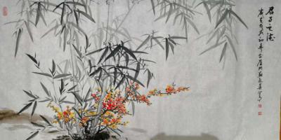 苏进春日记-竹子具有文静 高雅 虚心 进取 高风亮节，乐于奉献的美德，而给人留下完美的形象 【图1】