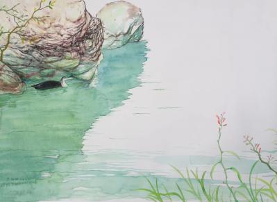 王征明日记-王征明新作尺寸54x39厘米【图1】