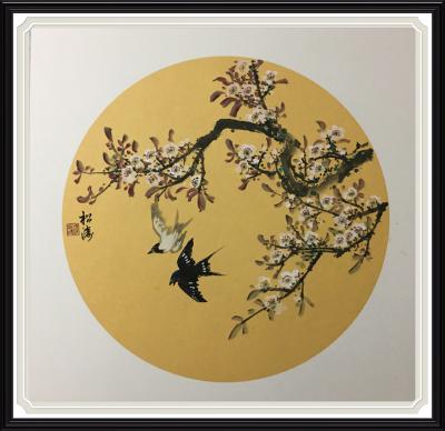 谭松涛日记-一组50x50卡纸小品【图2】