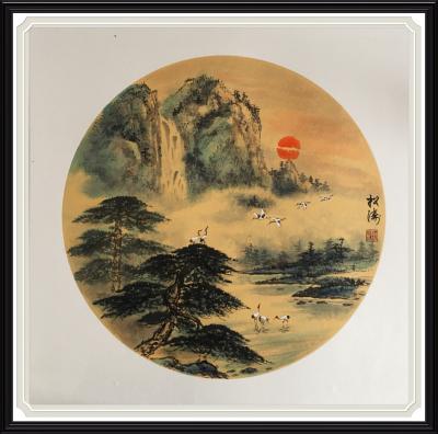 谭松涛日记-一组50x50卡纸小品【图5】