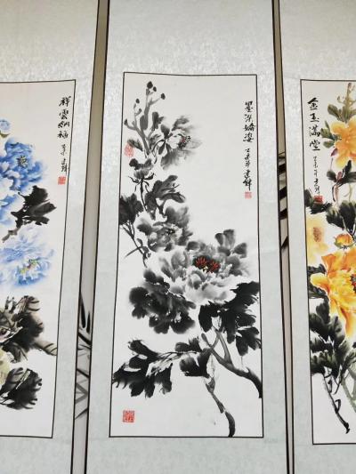 刘晓宁生活-高新书画院，与孙院长一见如故，她一直强调要踏实做事，欣赏这种做法，花香蝶自来，经【图5】