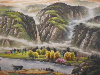 宁建华日记-小八尺彩墨山水献给老师们欣赏指导【图4】