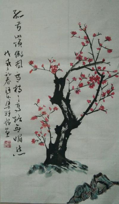 曹集珪日记-孤芳山顶傲风雪，
枝枝高格无媚态！     曹集珪【图1】