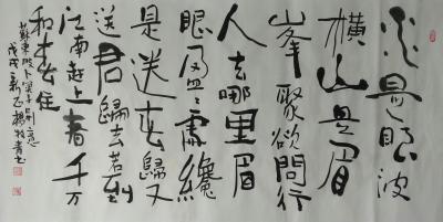 杨牧青日记-苏东坡卜算子·别意
款识:戊戌初春杨牧青于北京
规格:136cm×68cm/【图1】