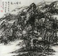 艺术家杨牧青日记:款识:溪畔人家，庚寅仲秋节前五日杨牧青于古金城。
规格:6【图0】