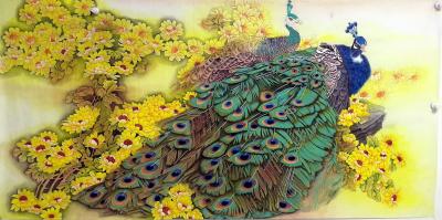 胡记领日记-经典六尺工笔《锦上添花》，胡记领【图2】