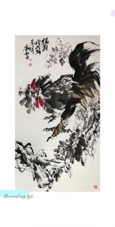 刘和平日记-国画动物《振羽》《雄风》《吉祥》《大吉》，刘和平作品【图3】