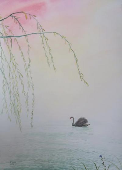 王征明生活-关于静美。韦应物诗中所说：“万物自生听，太空恒寂寥。还从静中起，却向静中消”。静【图2】