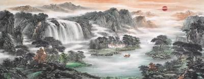 袁峰日记-小八尺山水作品基本完成！袁峰【图1】