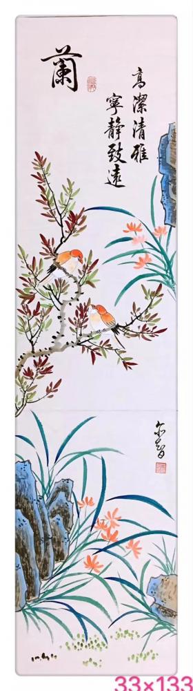 田奕智日记-国画《梅》、《兰》、《竹》、《菊》，田奕智【图1】