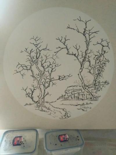 郭正军日记-写生翠云寺，郭正军【图1】