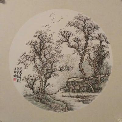 郭正军日记-写生翠云寺，郭正军【图2】