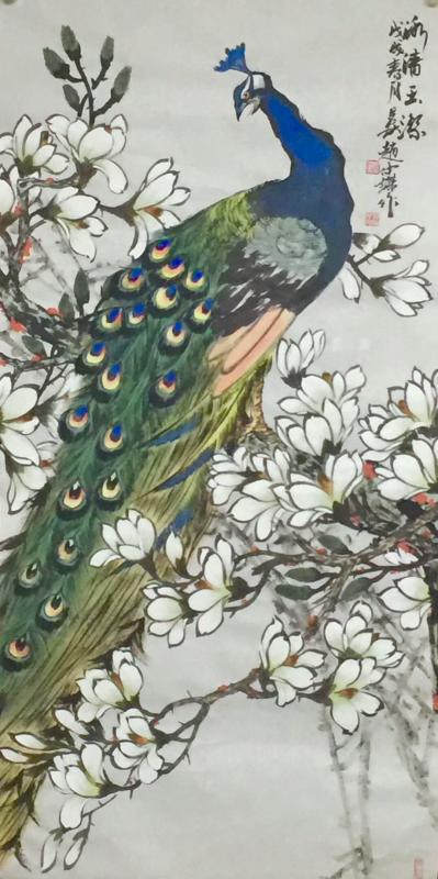 赵仲谋收藏-国画花鸟孔雀《冰清玉洁》，客户订制已完成。
什么时候，才能彻底看清一颗心?
【图1】