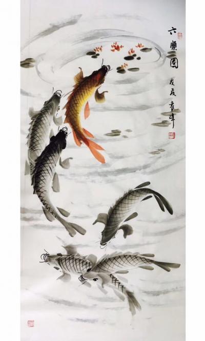 袁峰日记-写意鱼作品欣赏，袁峰【图1】