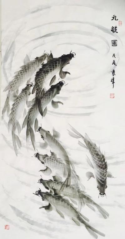 袁峰日记-写意鱼作品欣赏，袁峰【图3】