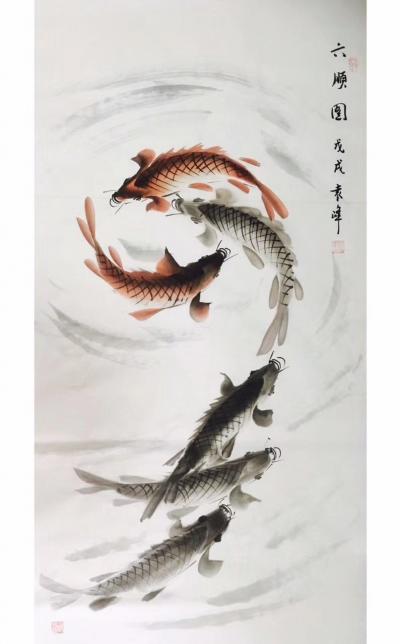 袁峰日记-写意鱼作品欣赏，袁峰【图5】