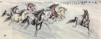 胡坚谋日记-胡坚谋国画作品小六尺【图1】