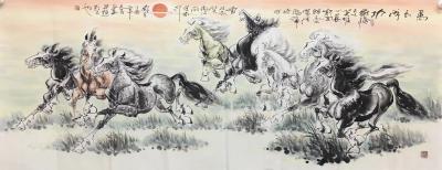 胡坚谋日记-胡坚谋国画作品小六尺【图2】