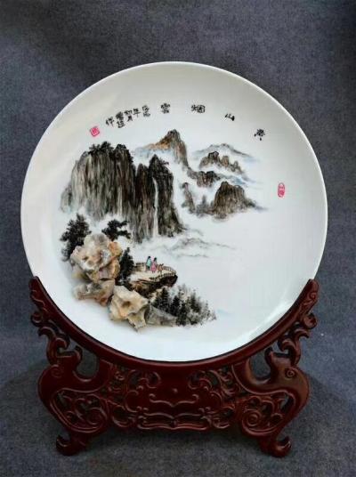 杨增超生活-境由心造～奇石瓷画艺术，它是集赏石，盆景，陶瓷，绘画于一体的新兴艺术！【图2】