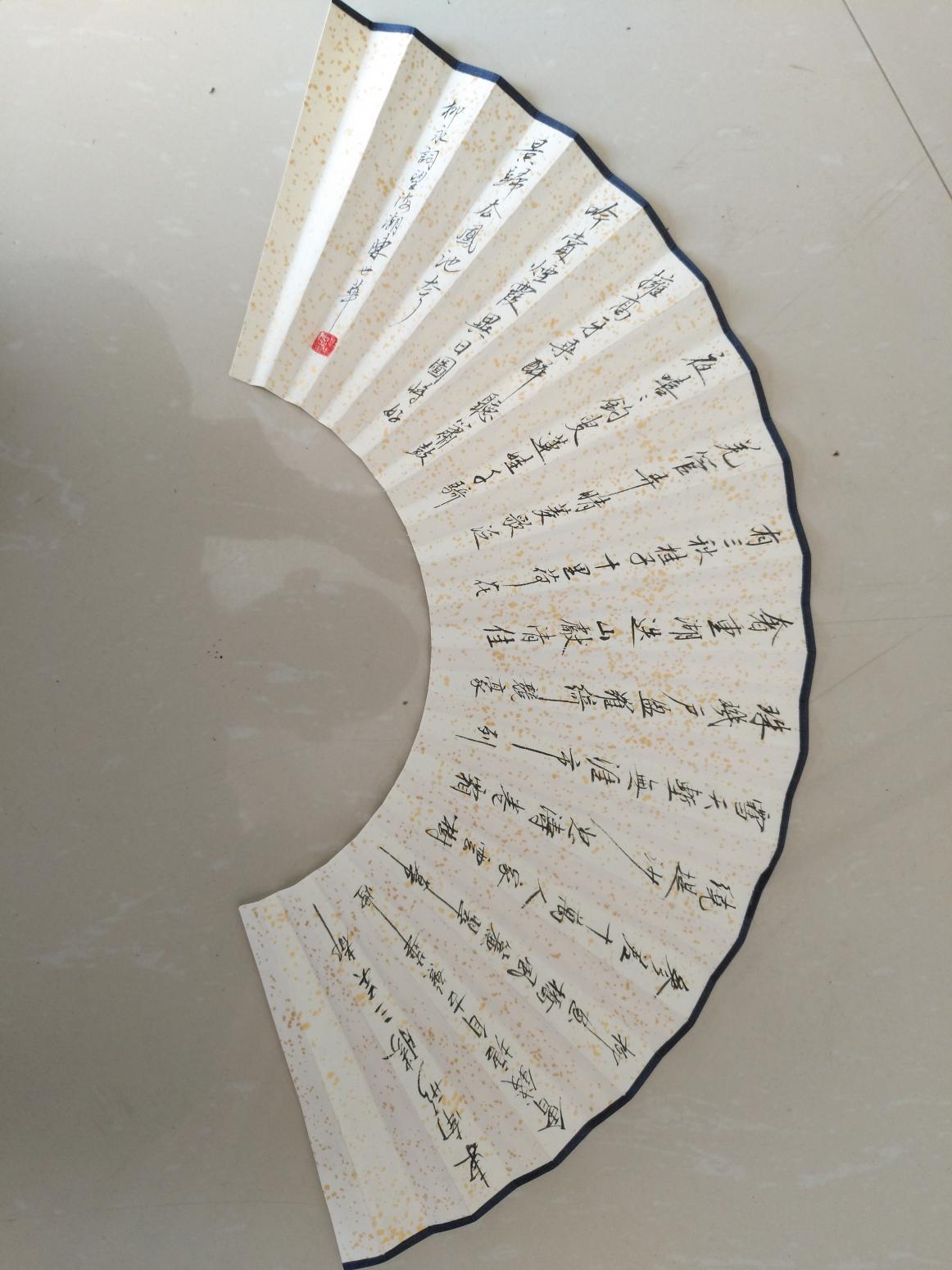 陈世华书法作品《折扇面》