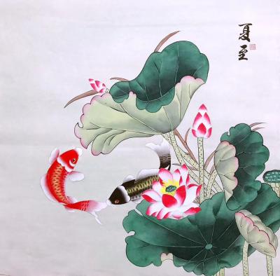 田奕智日记-国画《立春》、《夏至》、《秋分》、《冬至》，田奕智【图1】