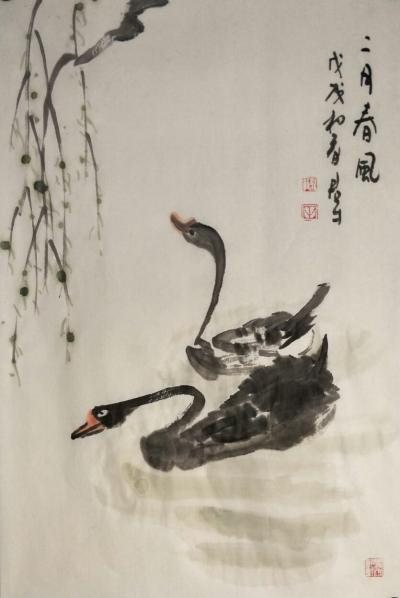 田君才日记-近期作品(四尺三开)【图9】