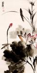 龙则霏日志-静叶（荷生），龙则霏国画作品        
编号2018【图2】