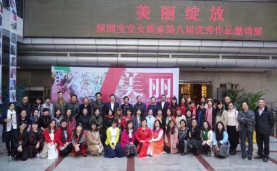 阎敏生活-花儿盛开，马儿照跑！
祝贺 美丽绽放～深圳宝安第八届女画家作品展 圆满成功！
【图1】