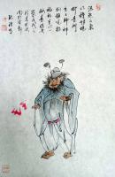 艺术家张清永日记:浩然正气乃钟馗，杨柳青门座上师。
神判镇宅招福祉，兰心一脉【图0】