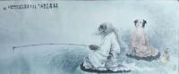 艺术家孙逢春收藏:佛释道系列之28
 一，姜尚渭水垂钓图
 悬线直钓 无饵【图0】
