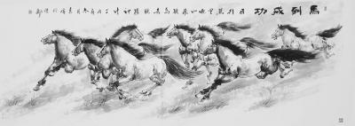 袁峰日记-马到成功……，袁峰国画作品【图2】