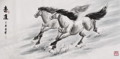 袁峰日记-马到成功……，袁峰国画作品【图3】