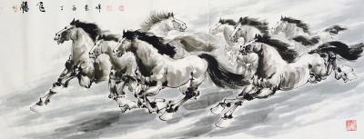 袁峰日记-马到成功……，袁峰国画作品【图5】