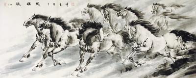 袁峰日记-马到成功……，袁峰国画作品【图6】