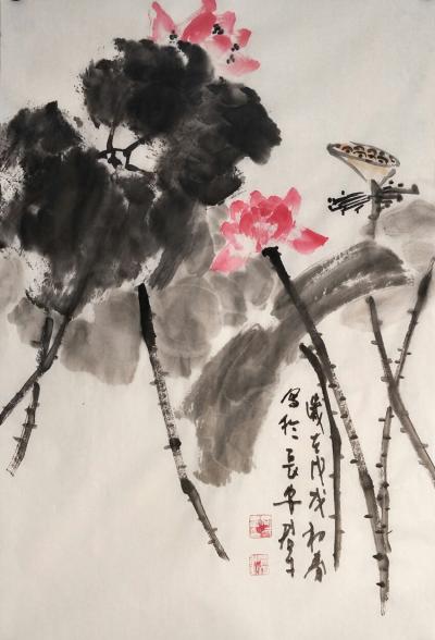 田君才日记-近日作品(四尺三开)【图7】