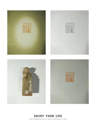 李显日记-隐庐刻心经，李显
印文:度一切苦厄
材质:老挝石【图2】