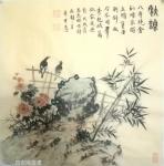 高志刚日志-高志刚国画作品《秋韻》
规格：四尺斗方69x69cm
材【图2】