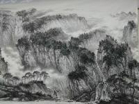 艺术家于立江日记:丈六国画山水《燕山雄风》，接近完成，贴图创作过程以纪念
于【图2】