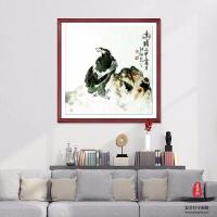 艺术家李沫池日记:作品装框效果,如何呢?在客厅弄上一幅。李沫池【图3】