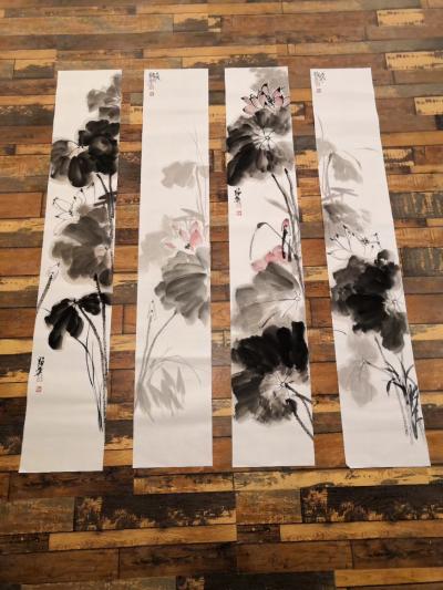 龙则霏日记-四尺三开，四条屏，请大家给予批评指正，谢谢。龙则霏【图1】