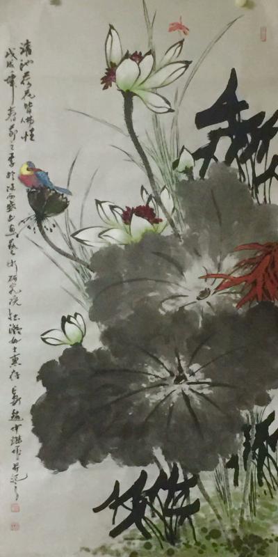 赵仲谋日记-国画花鸟《清池荷花皆佛性》，《紫气东来》
一个人什么都可以没有，
但一定要有【图1】