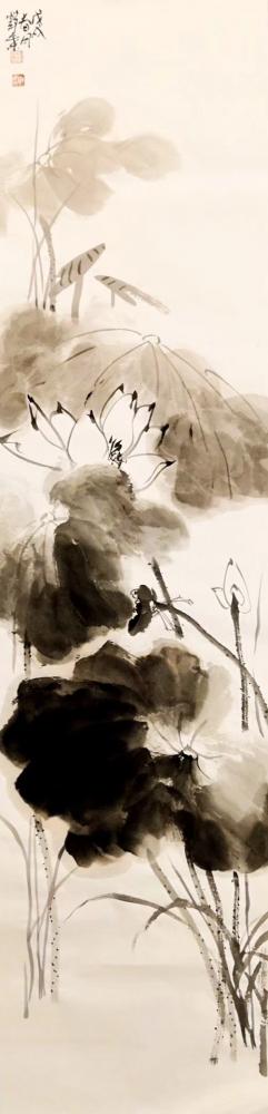 龙则霏日记-静叶（荷生），龙则霏
编号2018-213
规格：四尺对开
未装裱裱【图2】