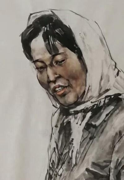 赵国毅日记-人物头像写生作品《建筑工》《渔工》《农村妇女》
《农村老太太》
赵国毅 作品【图3】