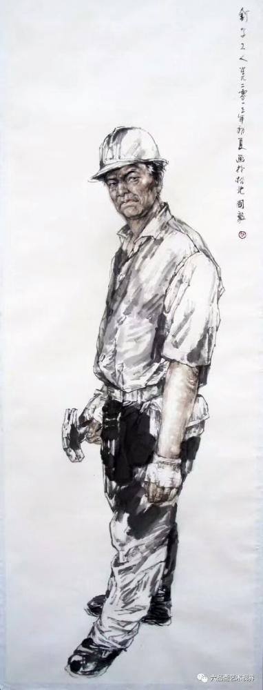 赵国毅日记-人物头像写生作品《建筑工》《渔工》《农村妇女》
《农村老太太》
赵国毅 作品【图6】