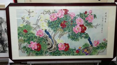 胡记领日记-六尺工笔绘画，胡记领【图1】